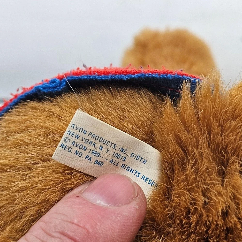 Vintage Avon World Of Wonderful Bears Teddy Bear Plush Small Brown 1989 Shirt